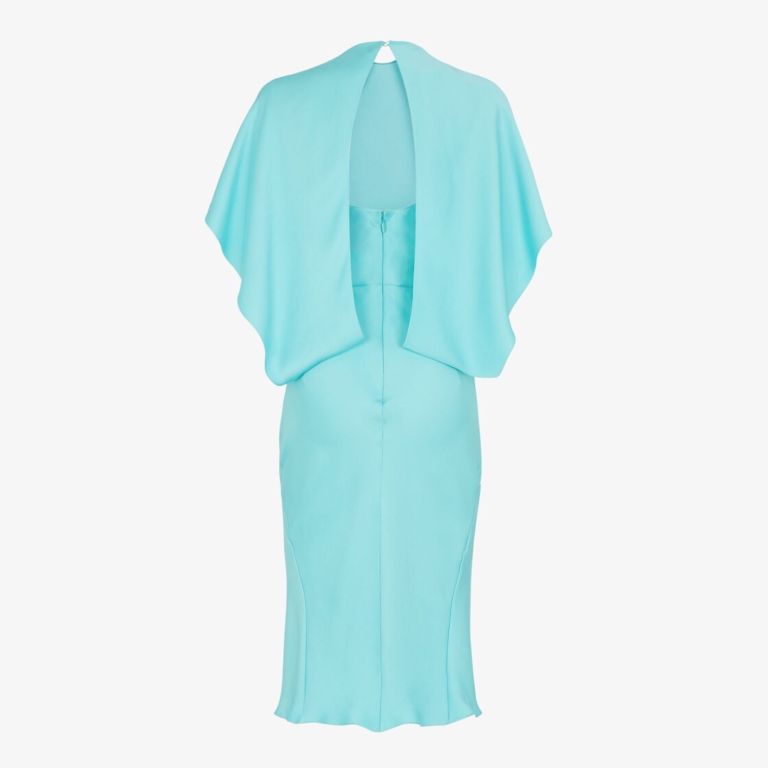 Light blue satin dress - 2