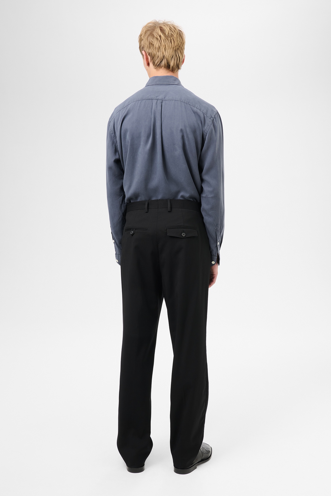 Chino 22 Black Worsted Wool - 6