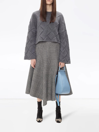 JW Anderson houndstooth spiral skirt outlook