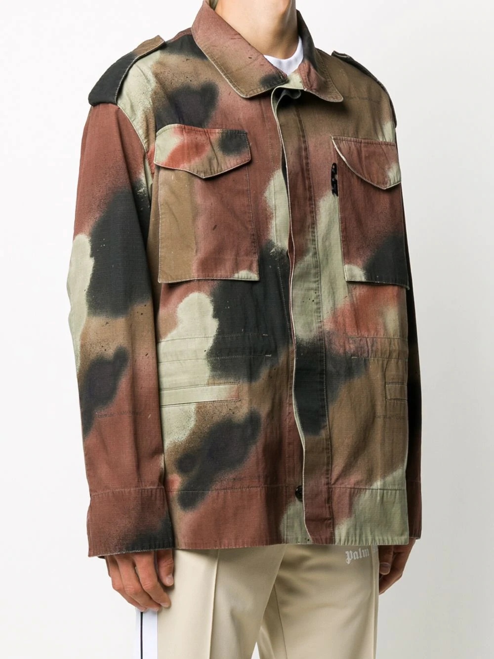 Arrow-motif camouflage shirt jacket - 3