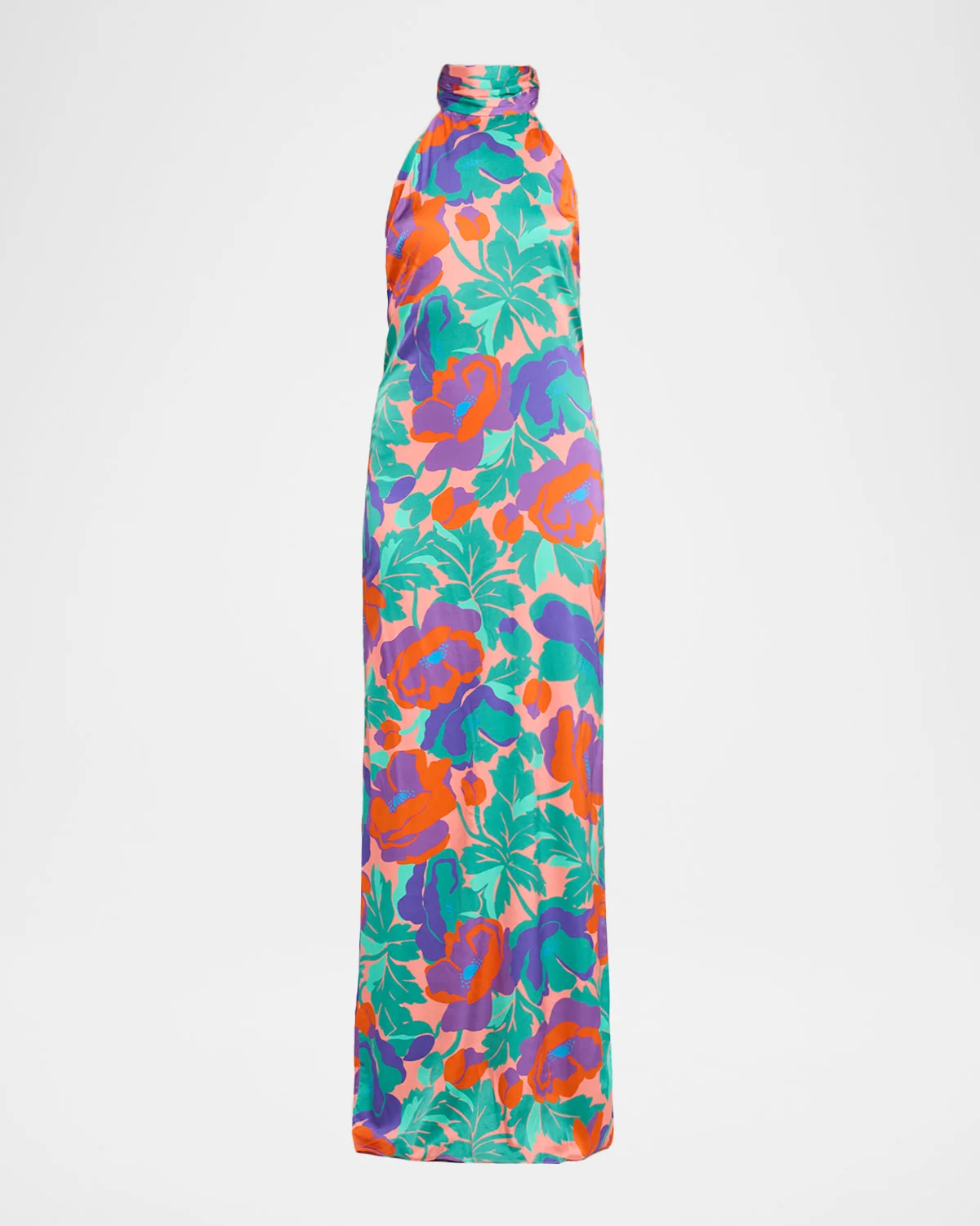 Tatiana Floral-Print Halter Gown - 1