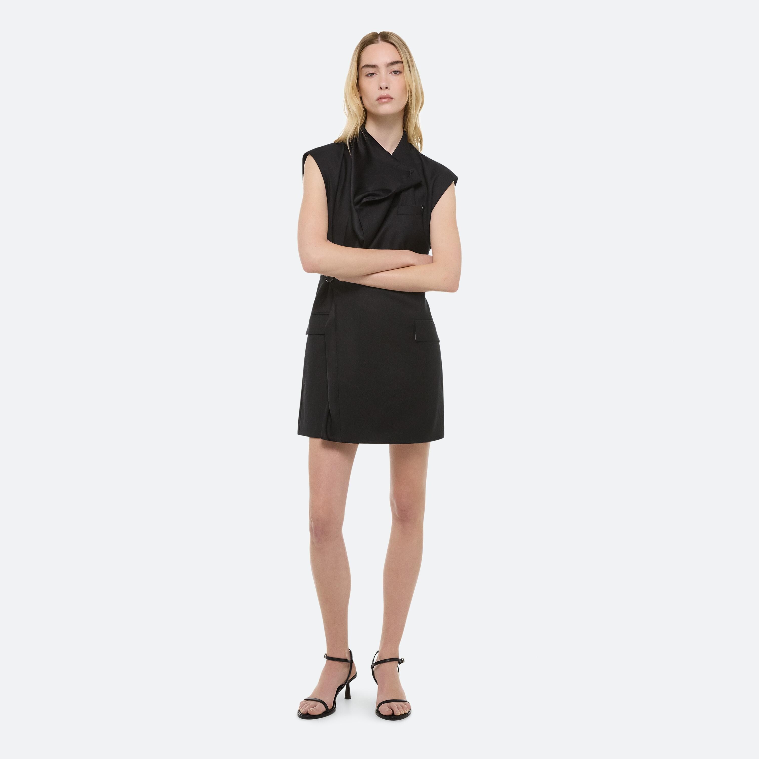 COWL BLAZER DRESS - 2