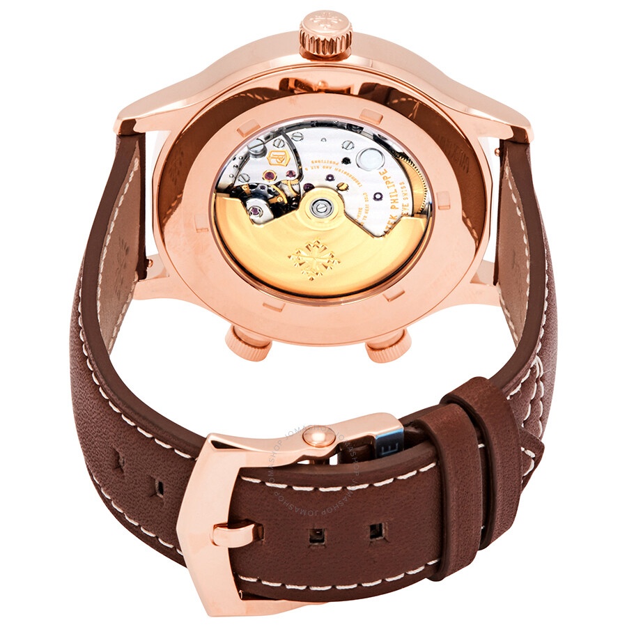 Patek Philippe Calatrava Pilot Travel Time 18kt Rose Gold Automatic Men's Watch 5524R-001 - 3