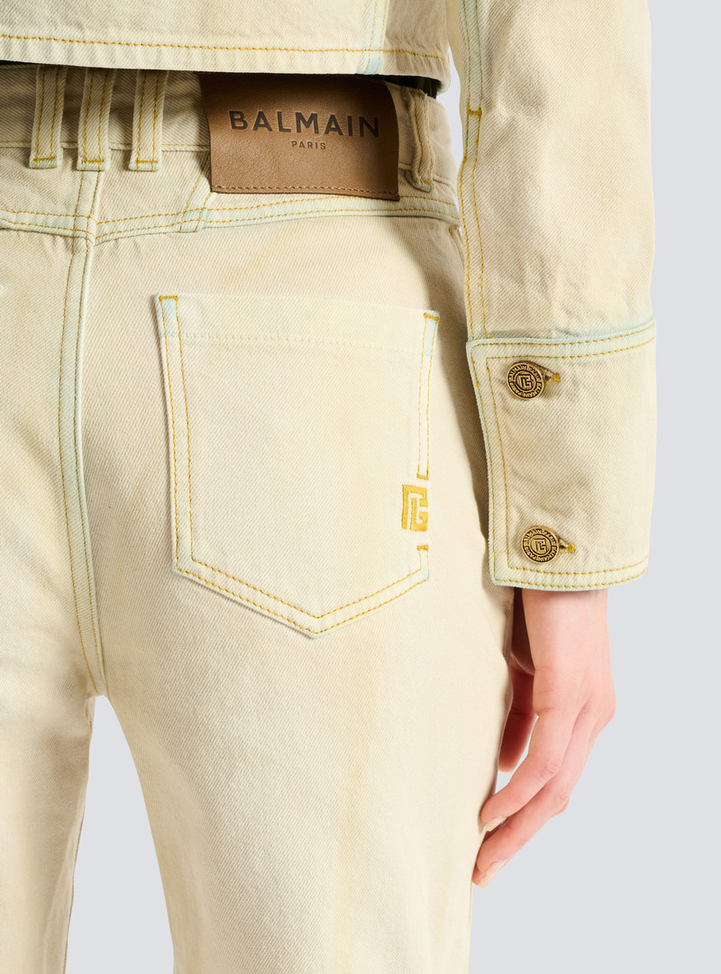 Faded denim jacket 6