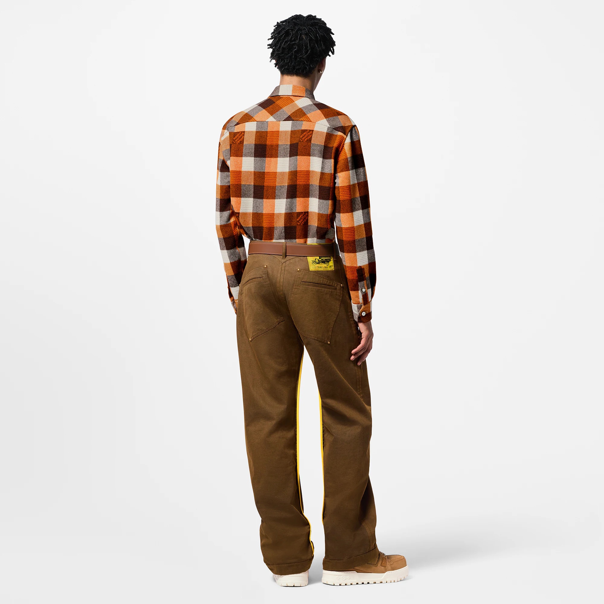 Button-Down Long-Sleeved Flannel Shirt - 3