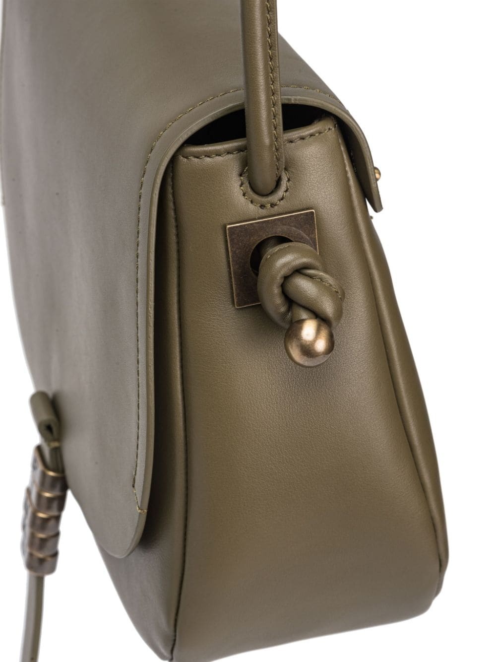logo-lettering leather crossbody bag - 6