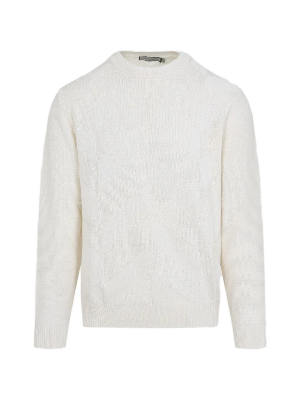 geometric knitted jumper - 1