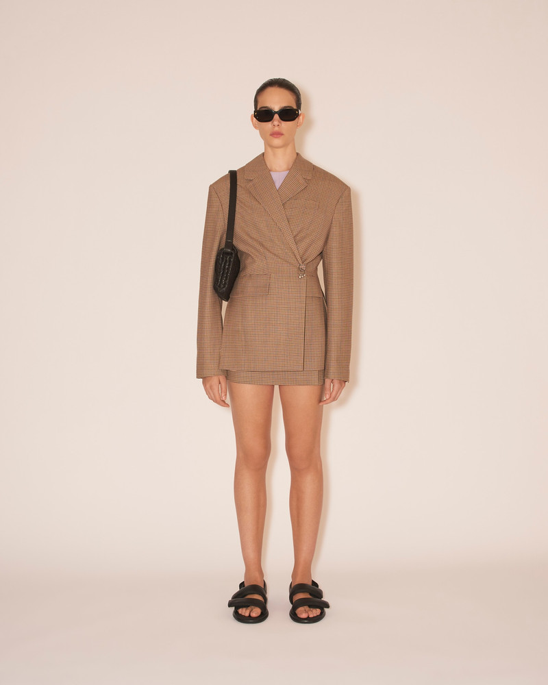 DANNI - Asymmetric blazer - Camel 3