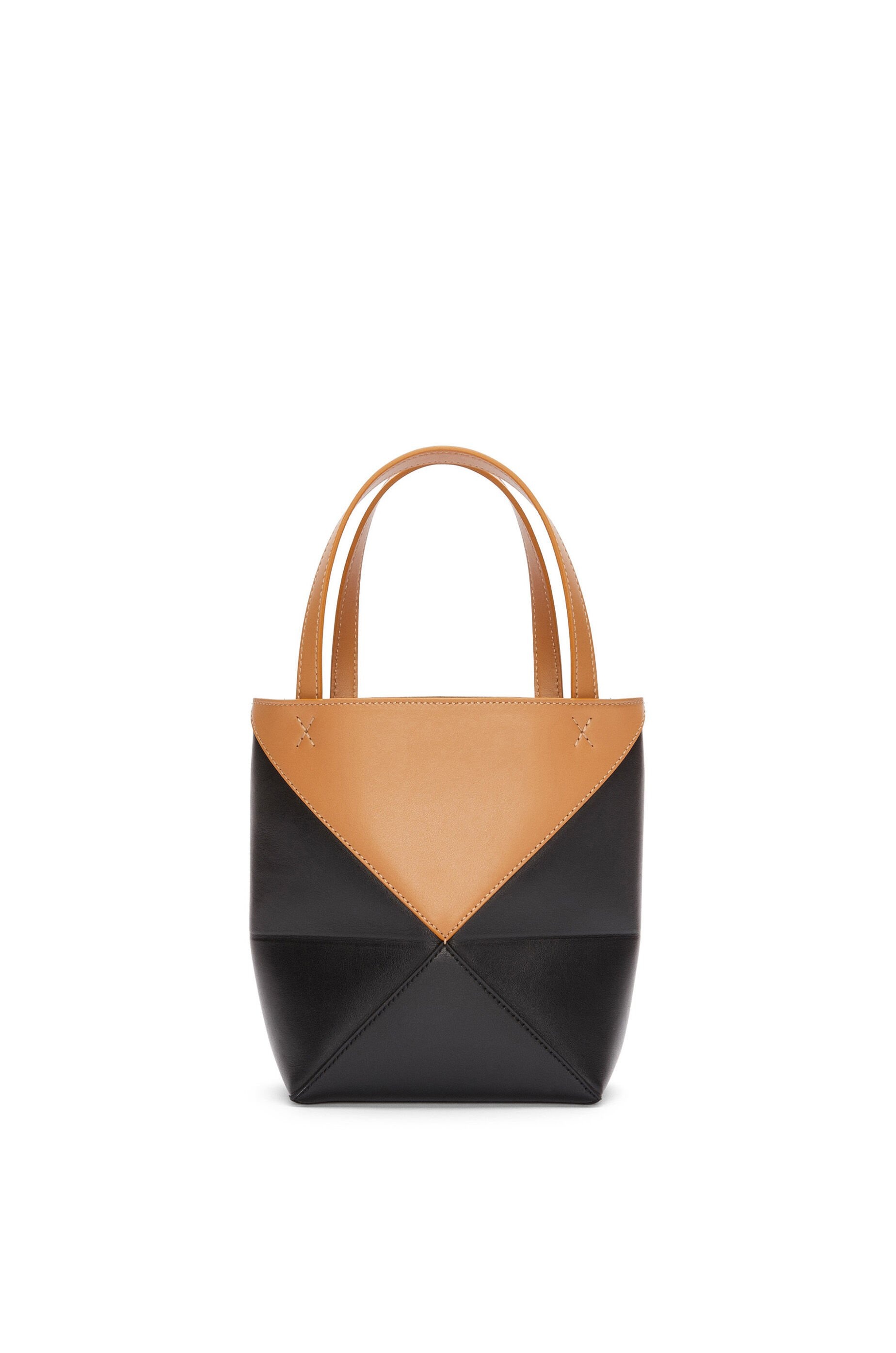Mini Puzzle Fold Tote in shiny calfskin - 6