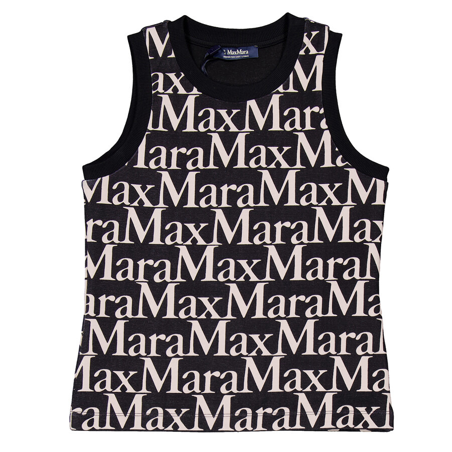 Max Mara Printed Sleeveless Scuba Top, Size X-Small - 5
