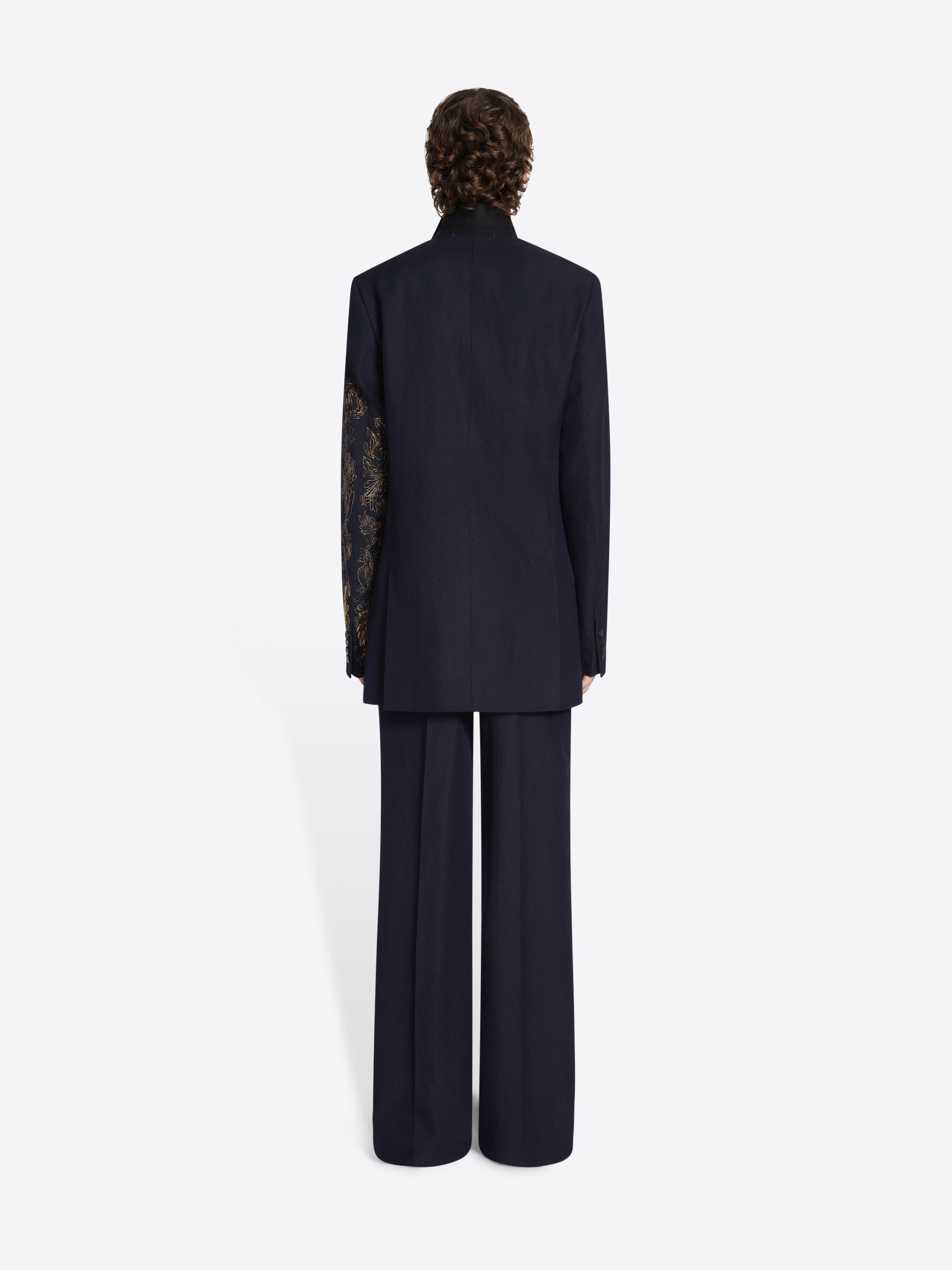 WOOL STRAIGHT PANTS - 4