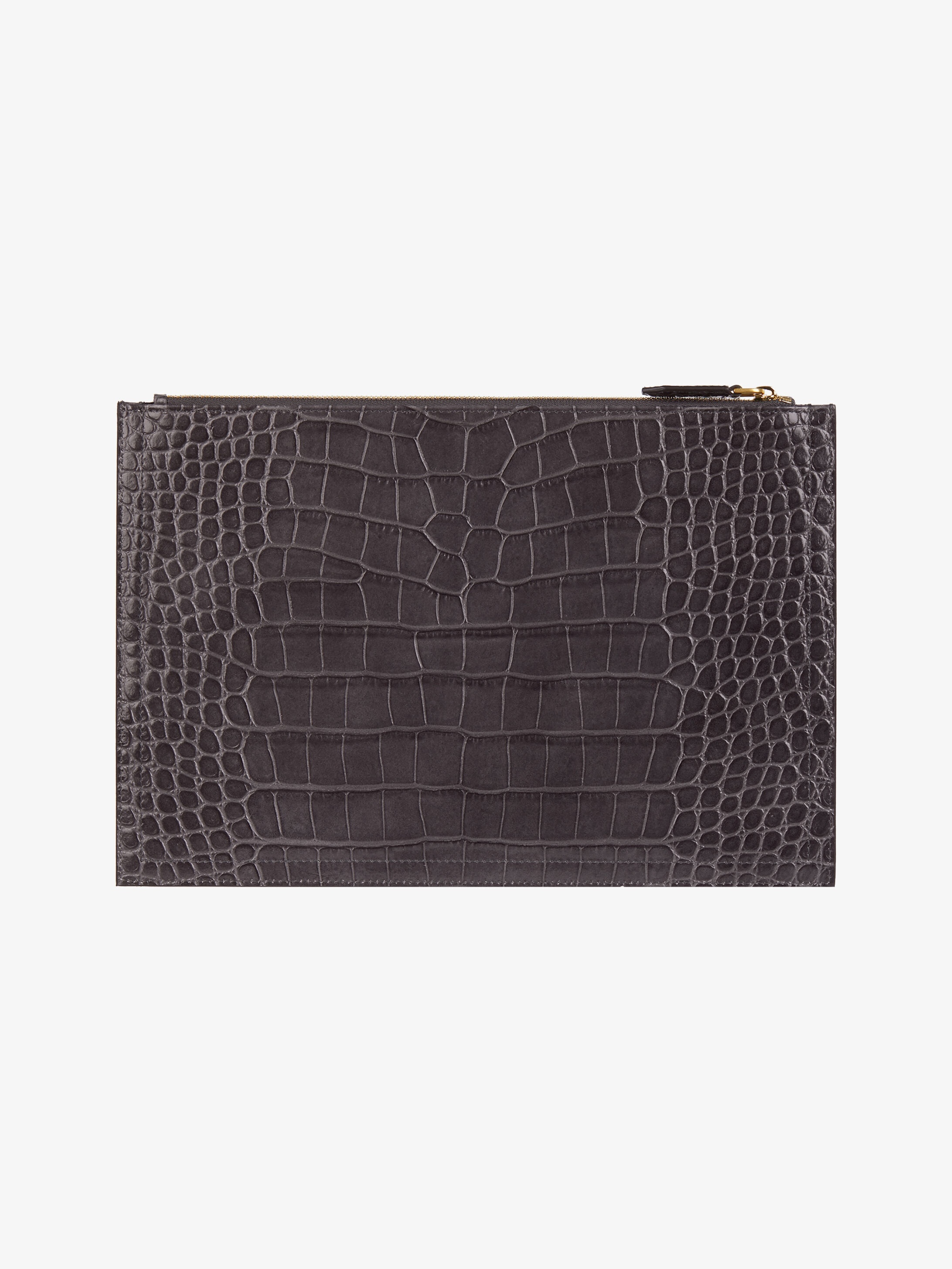 Antigona medium pouch in crocodile effect leather - 3