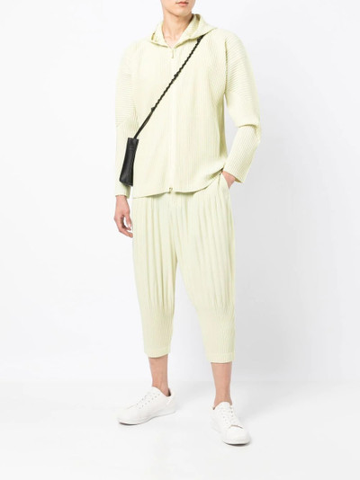 ISSEY MIYAKE MC July pleated cropped trousers outlook