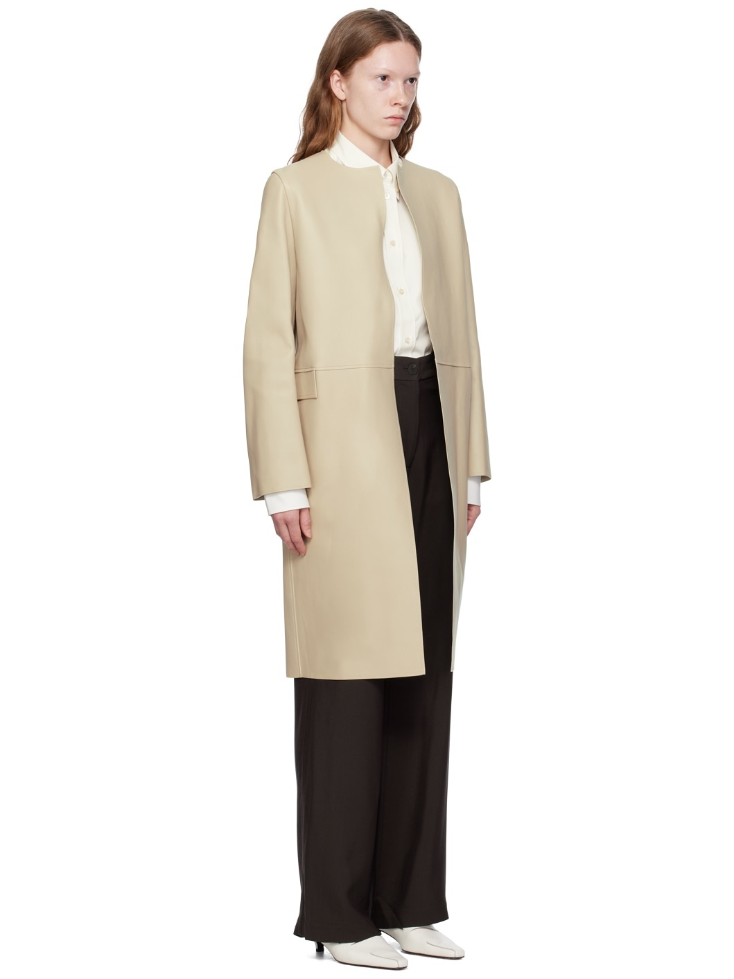 Off-White City Leather Coat - 2