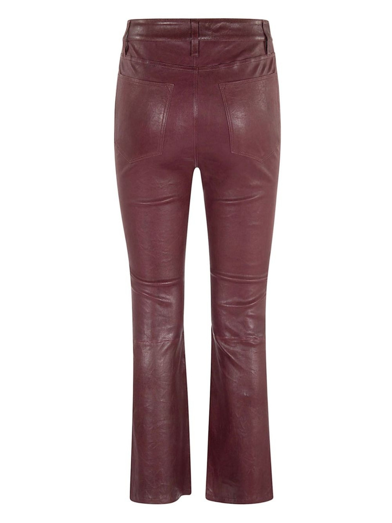 FRAME leather cropped trousers outlook