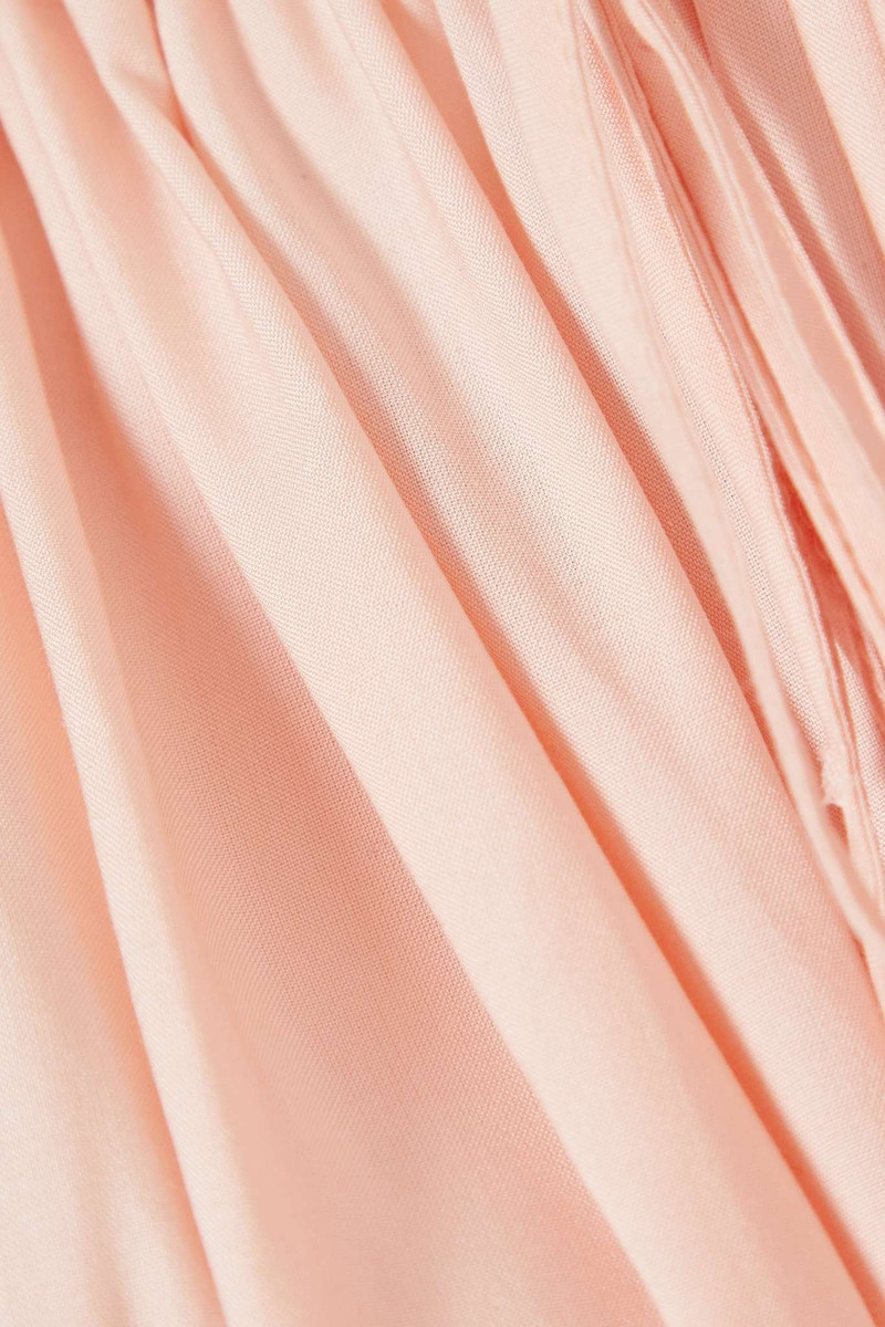 Gathered woven halterneck maxi dress 4