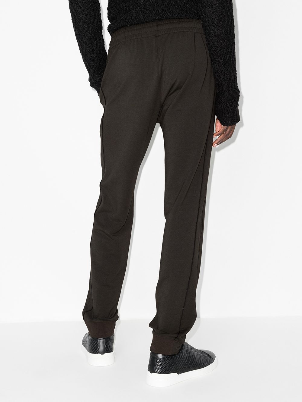 elasticated tapered track pants - 3