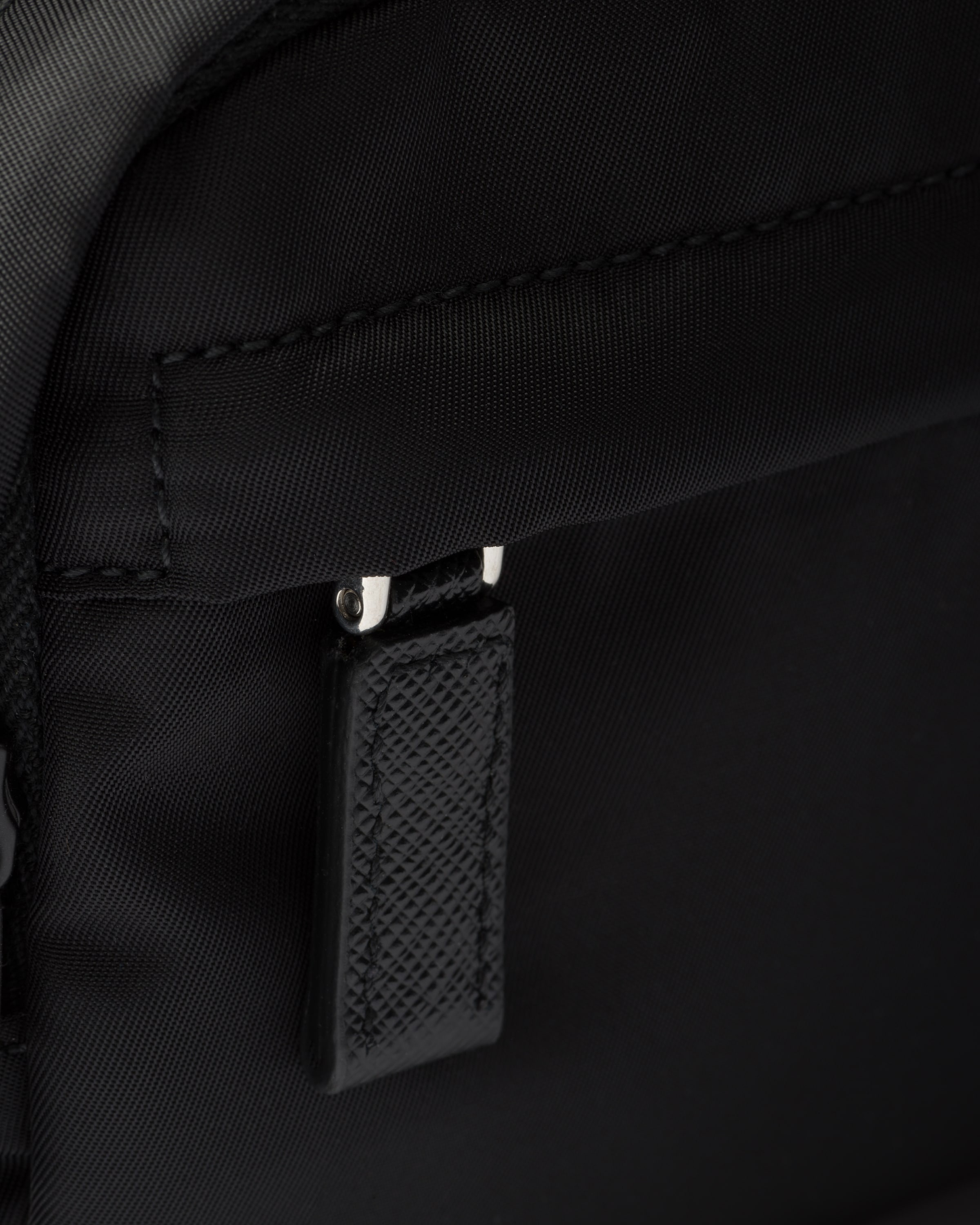Re-Nylon and Saffiano leather belt bag - 5