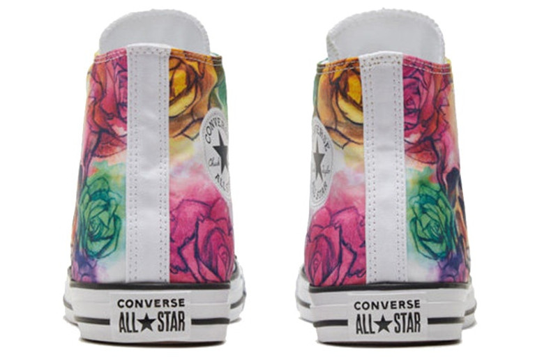 Converse Chuck Taylor All Star High Top Skull and Roses 'White' 169106F 5