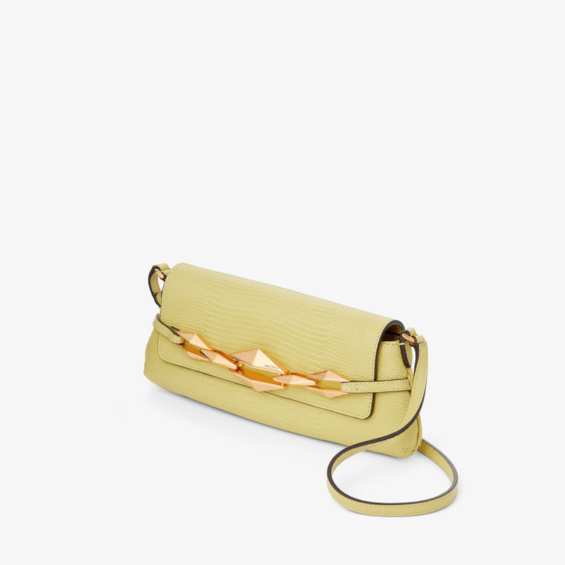 JIMMY CHOO Diamond Shoulder East-West S
Yellow Lizard Print Mini Shoulder Bag outlook