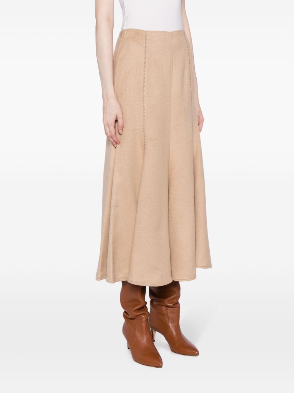 Amy suede flared skirt - 3