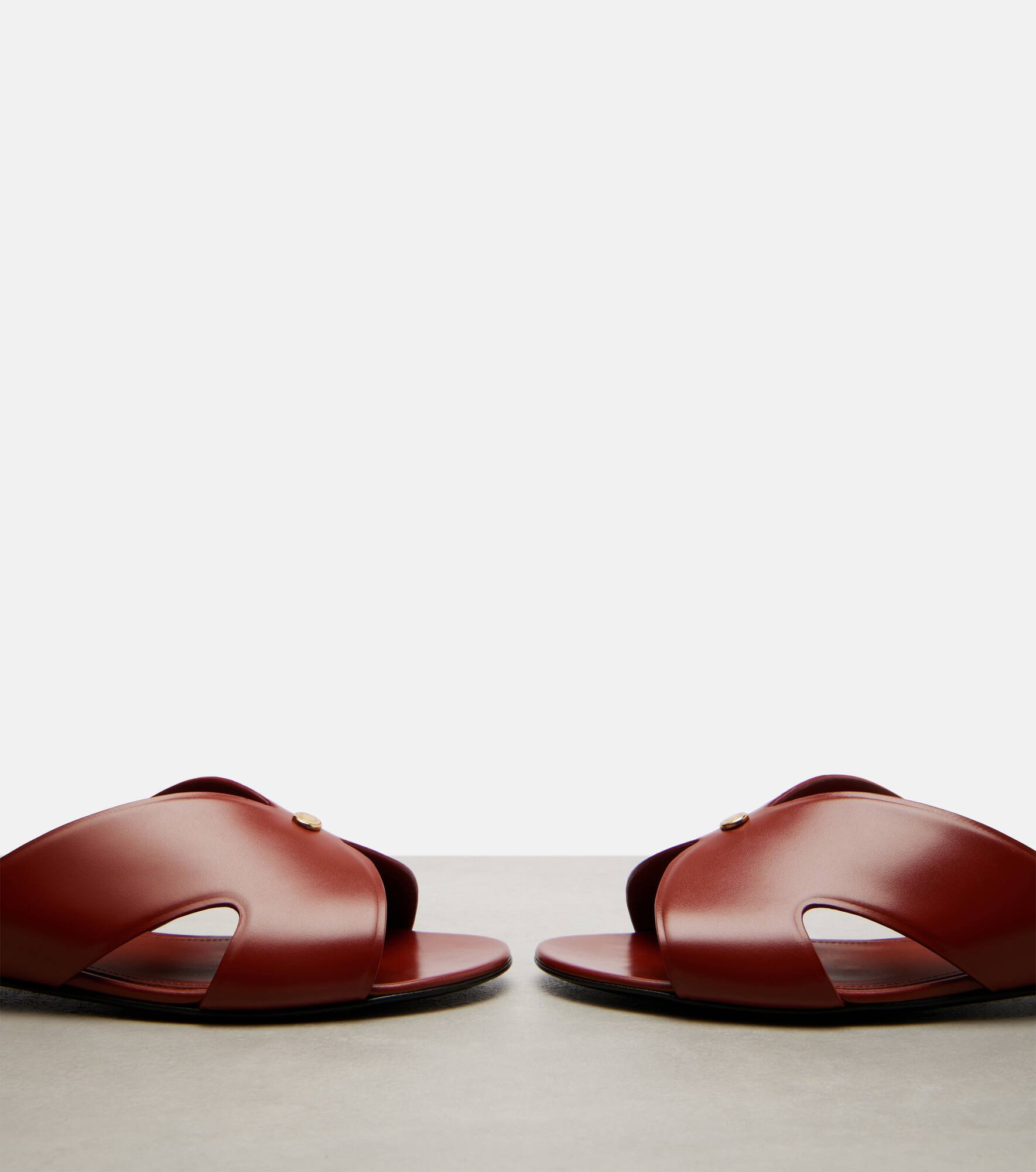 Vera leather slides - 5