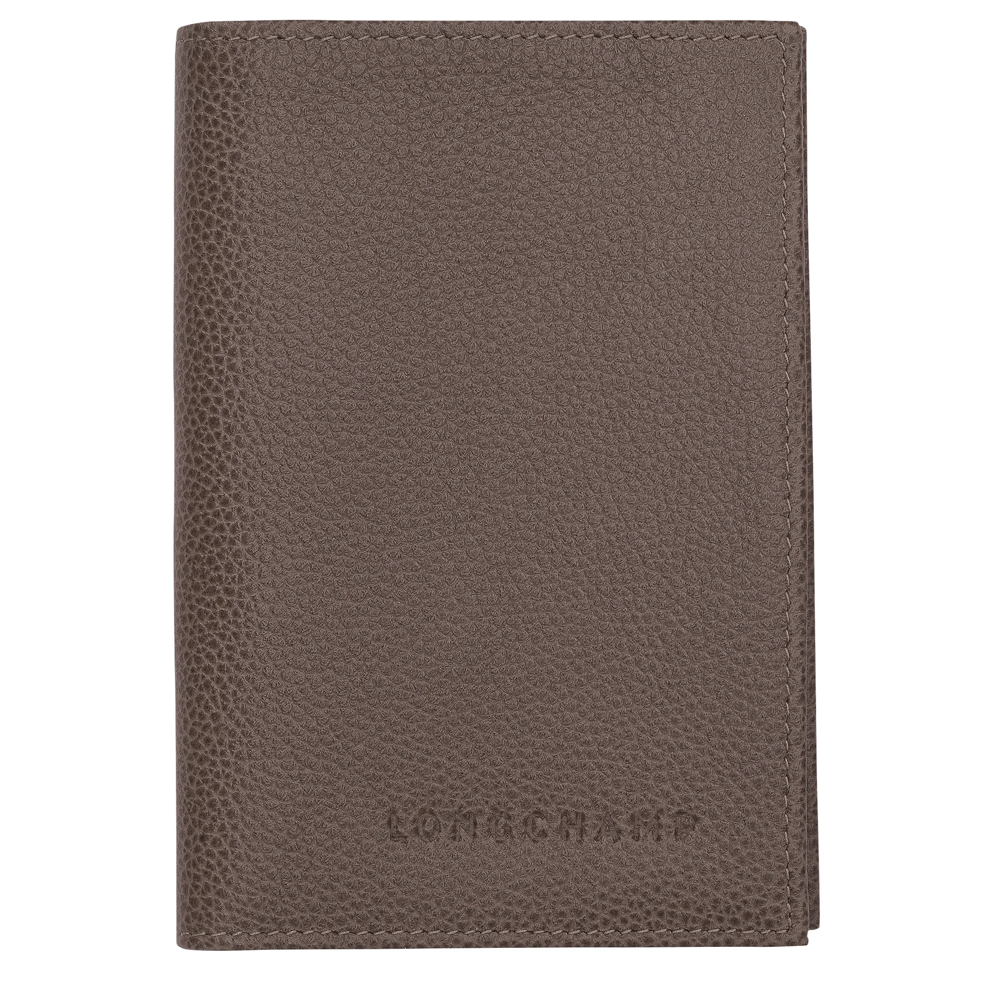 Le Foulonné Passport cover Taupe - Leather - 1
