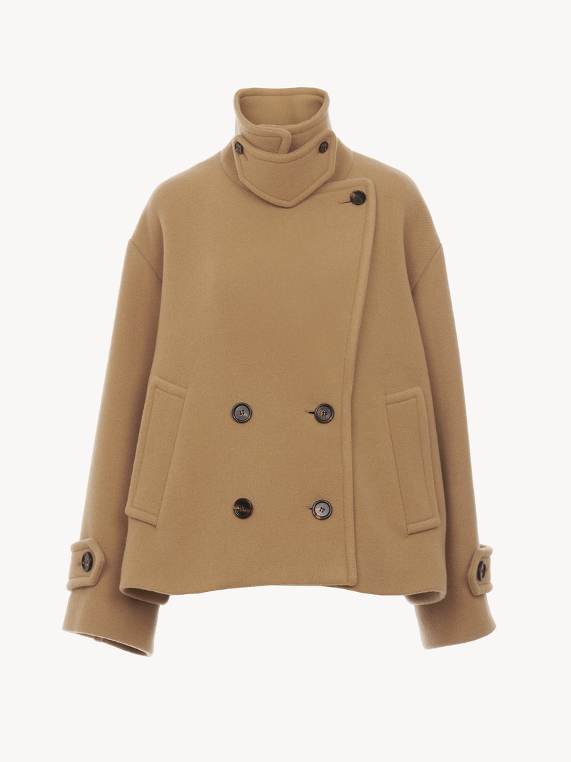Chloé OVERSIZED SHORT COAT IN WOOL outlook