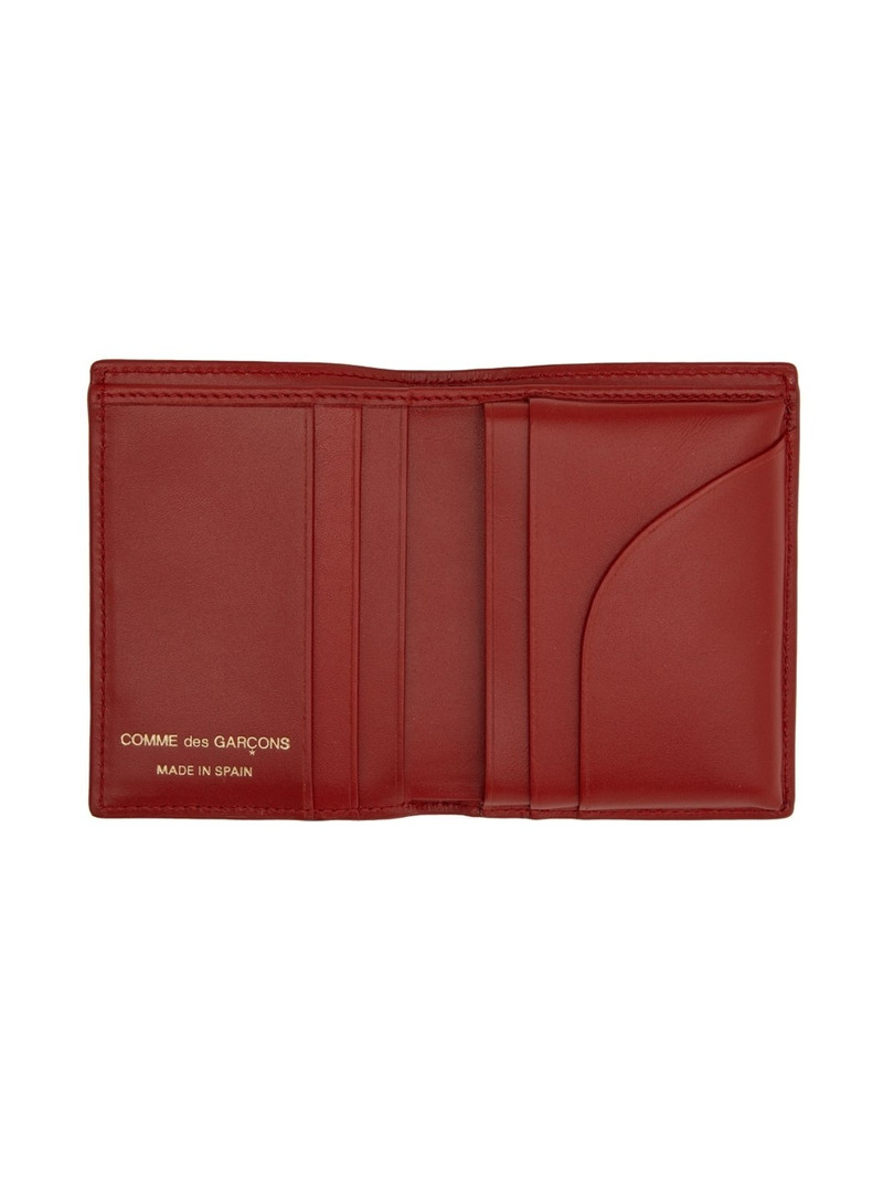 Red & White Dots Leather Wallet 3