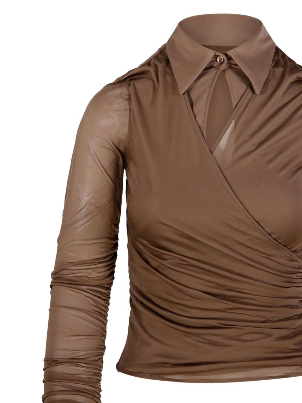 Aiello ruched collared shirt - 3