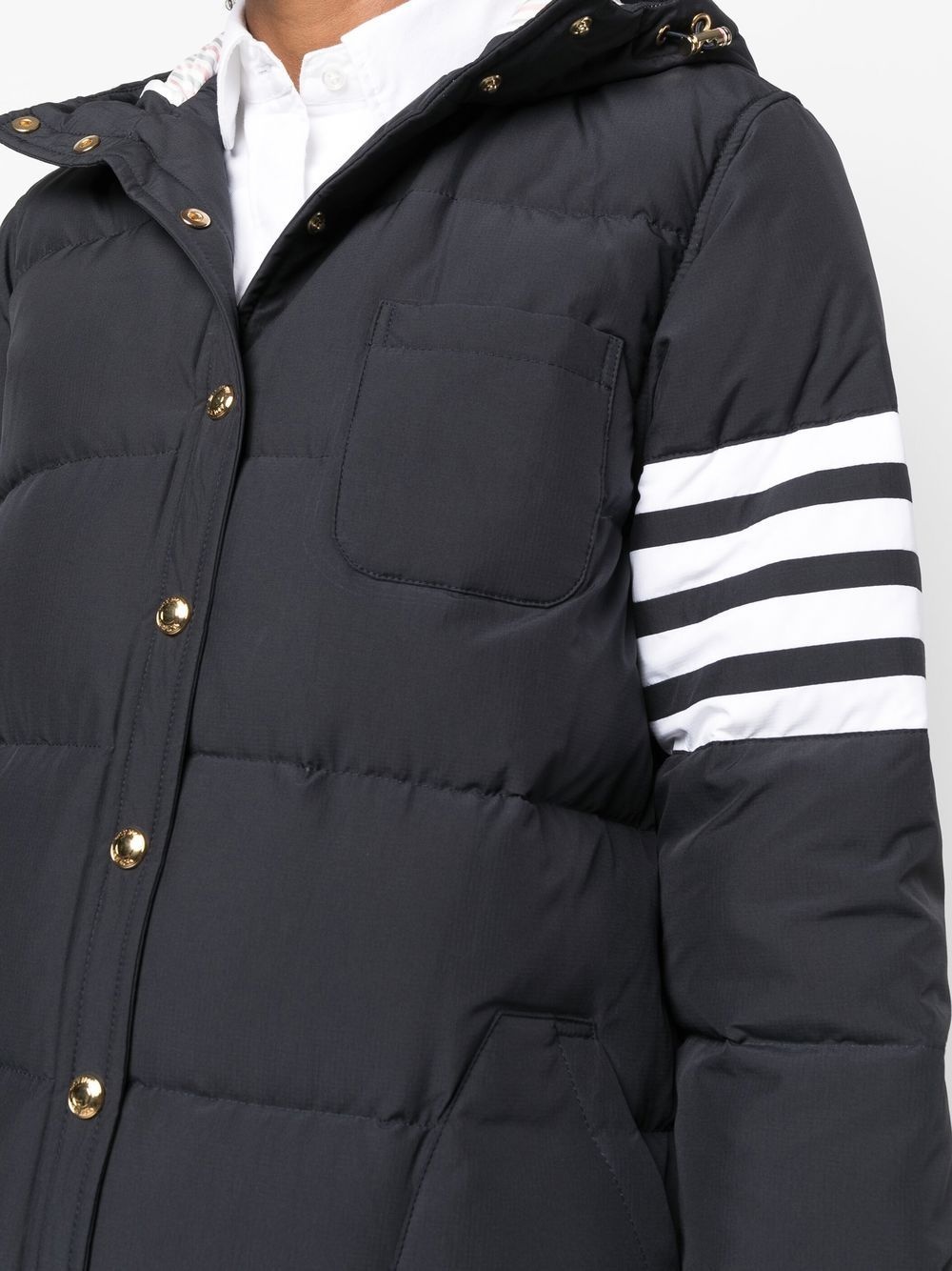 4-Bar hooded padded coat - 5
