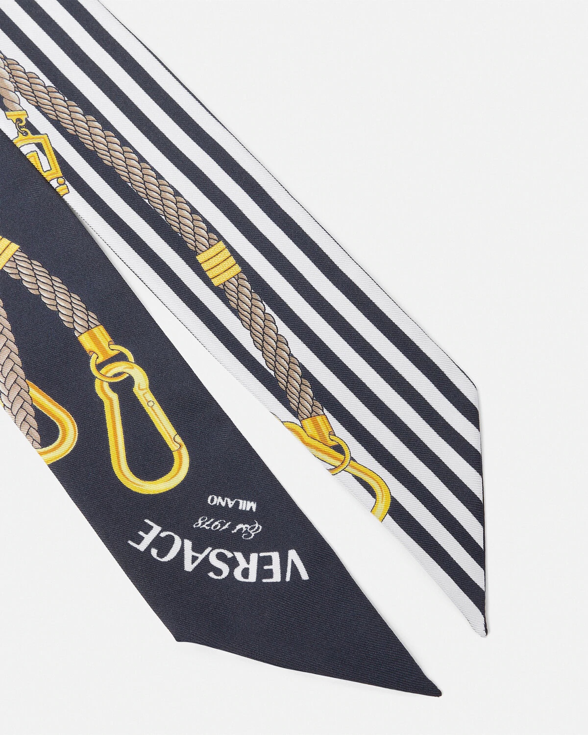 Greca Nautical Silk Scarf-Tie - 2
