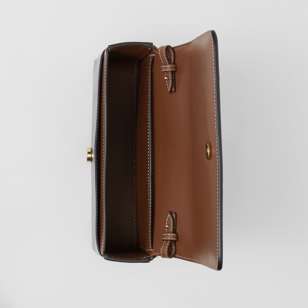 Horseferry Print Cotton Canvas and Leather Penny Bag - 4
