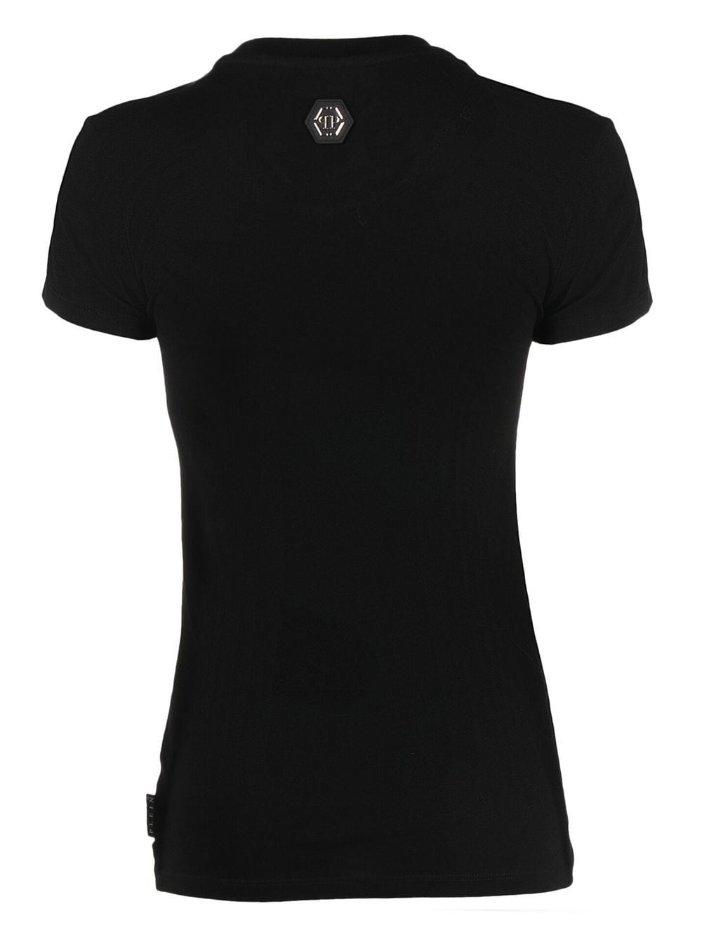 Skull Strass V-neck T-shirt - 2