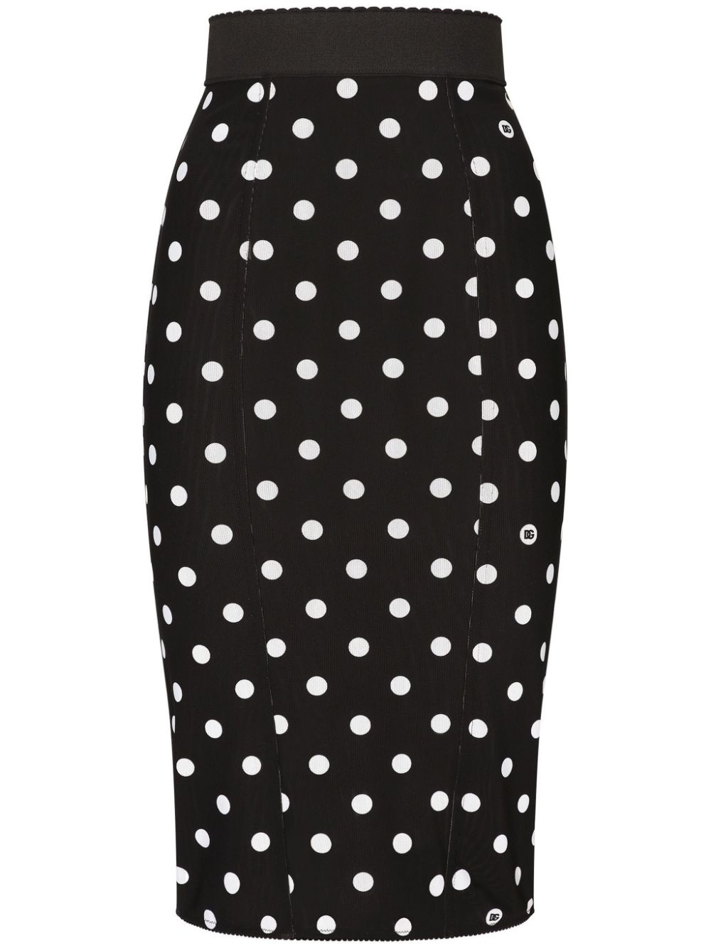 polka-dot pencil skirt - 1