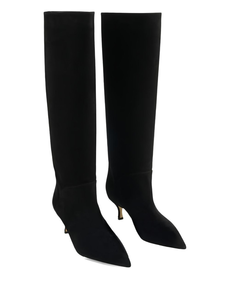 CASADEI pointed flat knee-high boots outlook