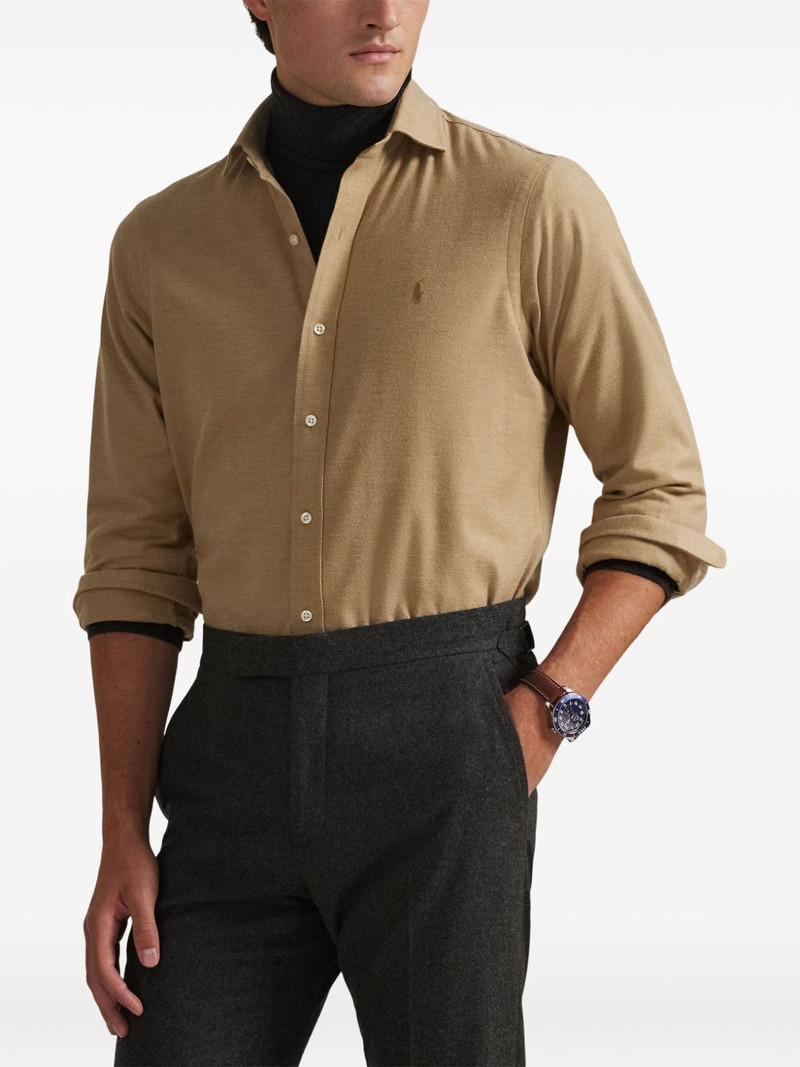 embroidered-logo shirt 3