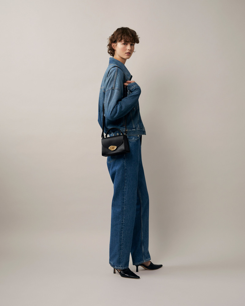 Mulberry Small Lana Top Handle
Black High Gloss Leather outlook