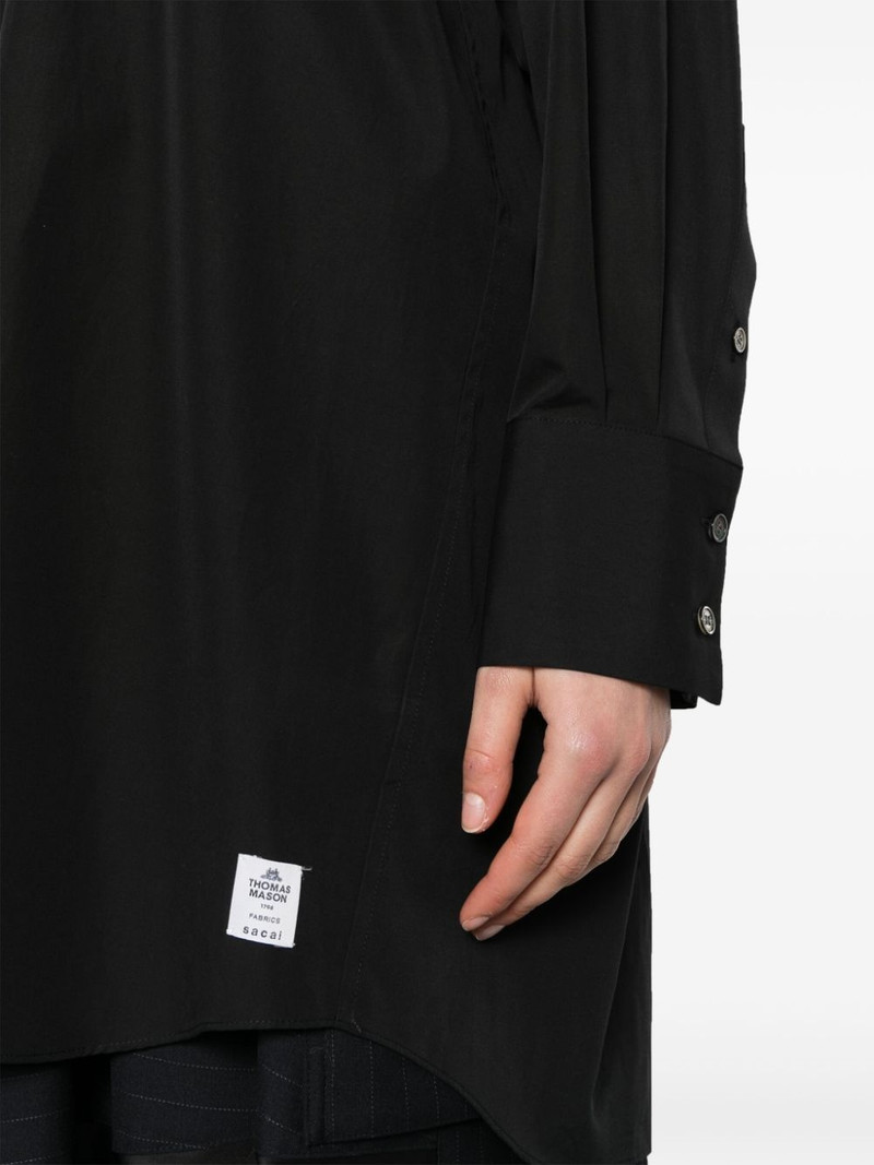 logo-embroidered poplin shirt 5