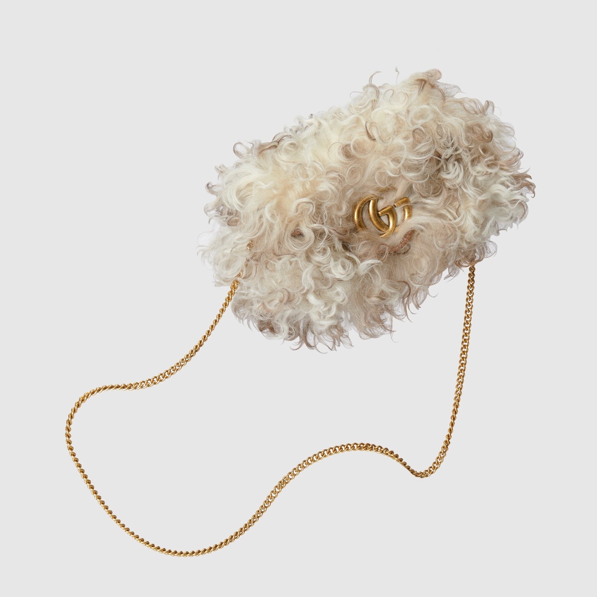 GG Marmont super mini shearling bag - 4