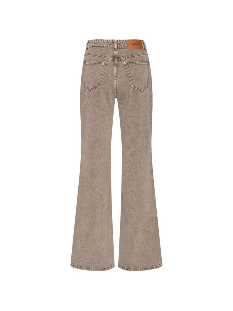 high-waisted flared jeans 6
