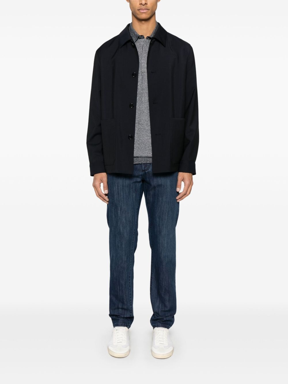 buttoned shirt jacket - 2