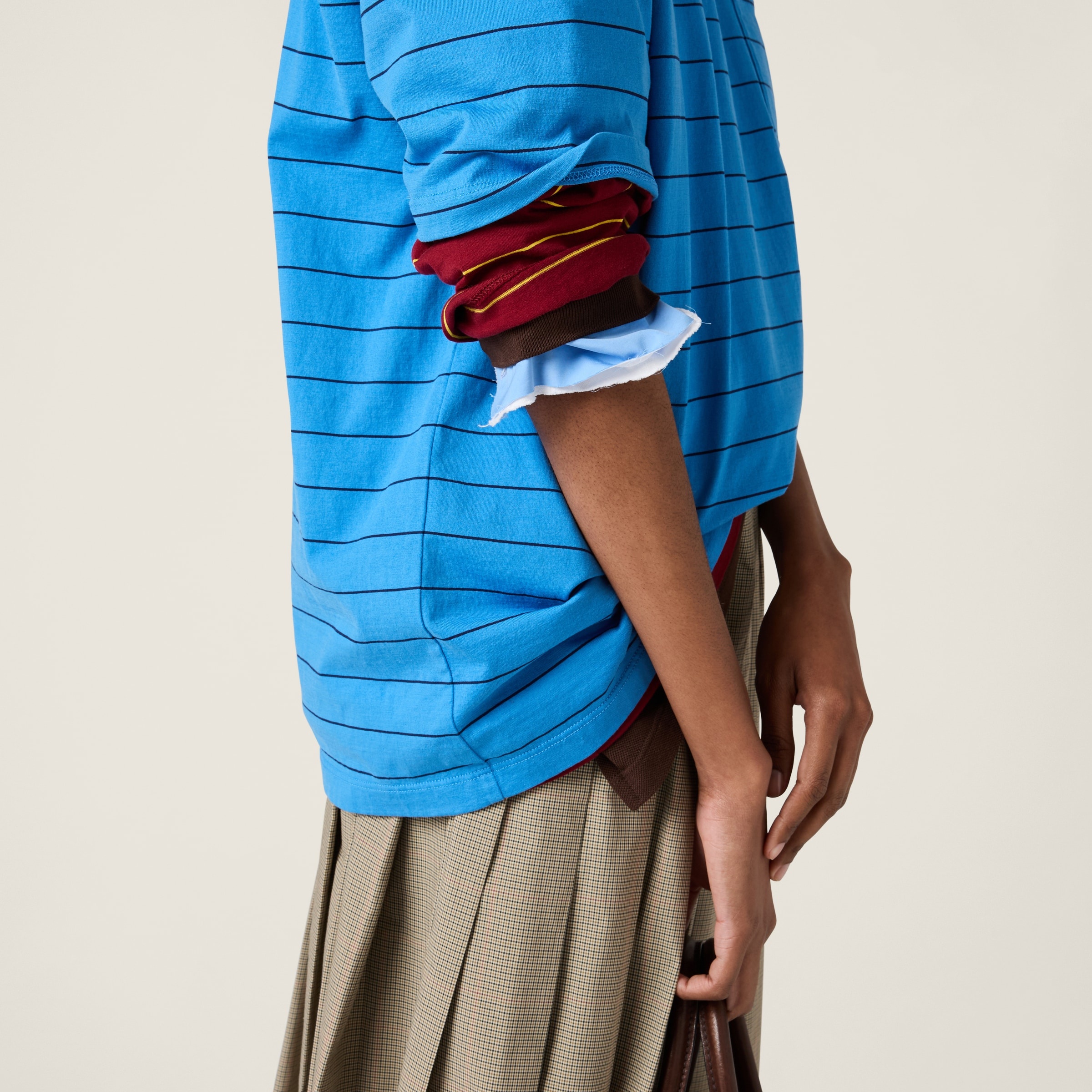 Striped jersey T-shirt - 5