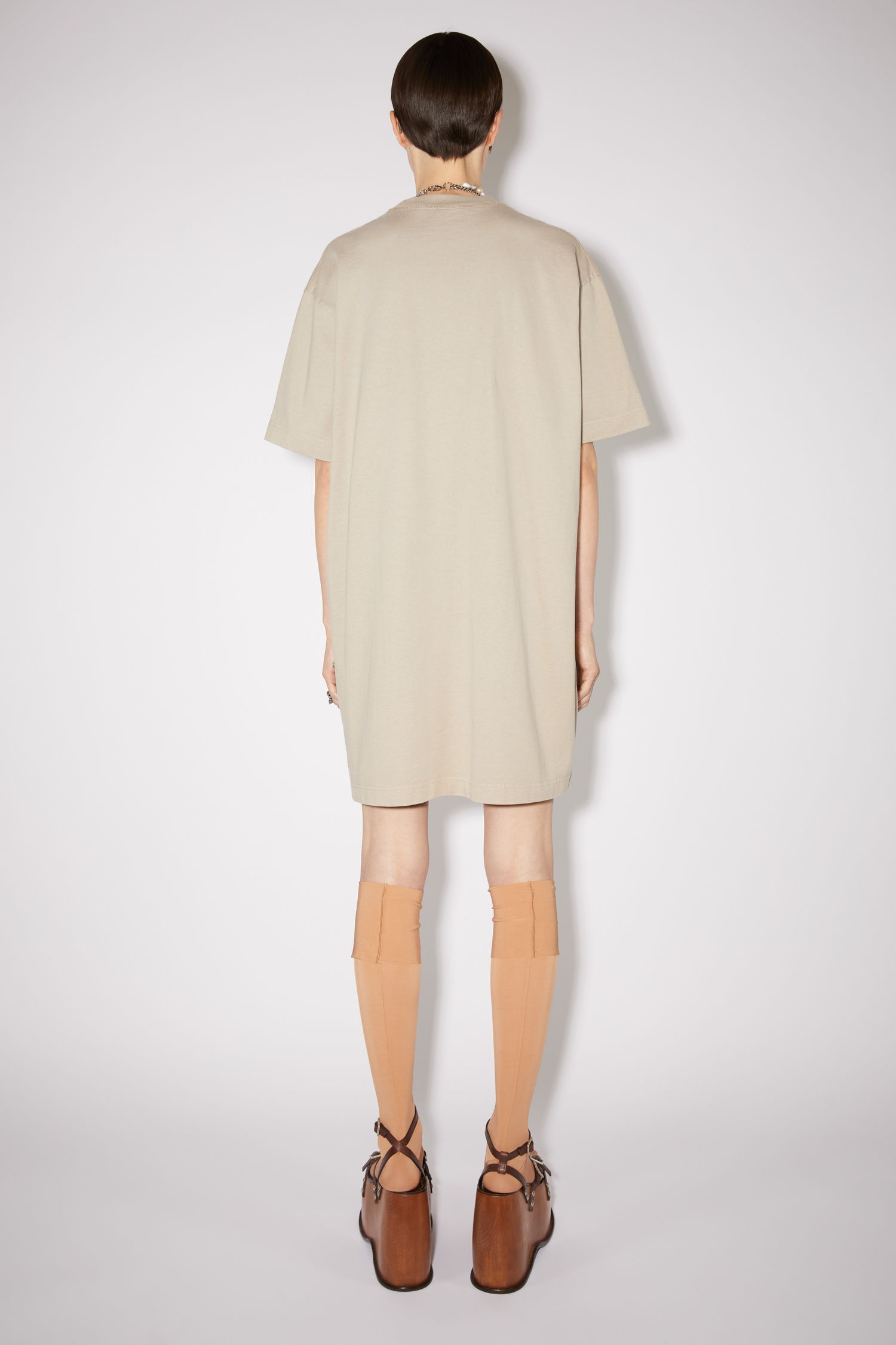 Logo t-shirt dress - Titanium grey - 3