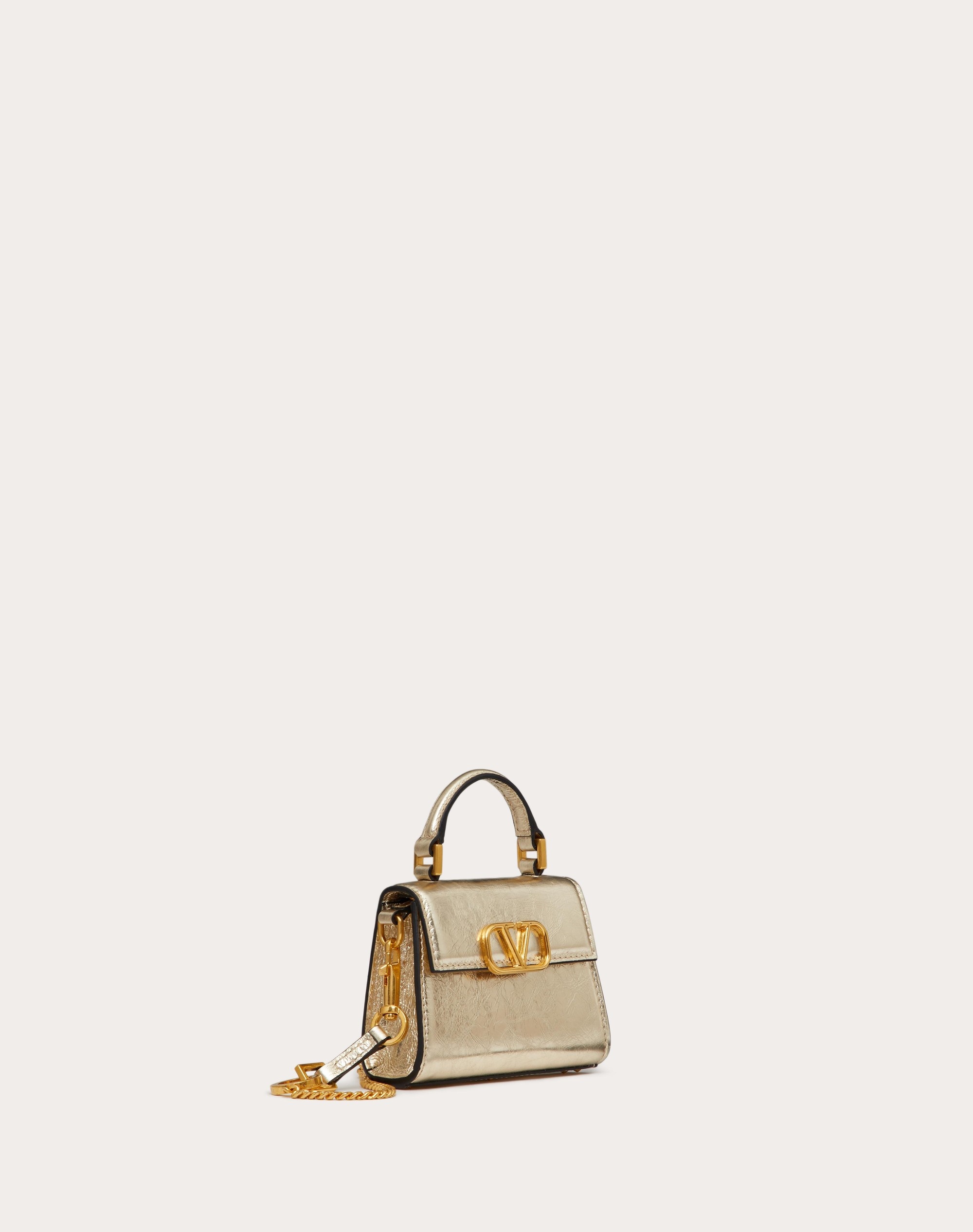 MICRO VSLING HANDBAG IN METALLIC CALFSKIN - 2