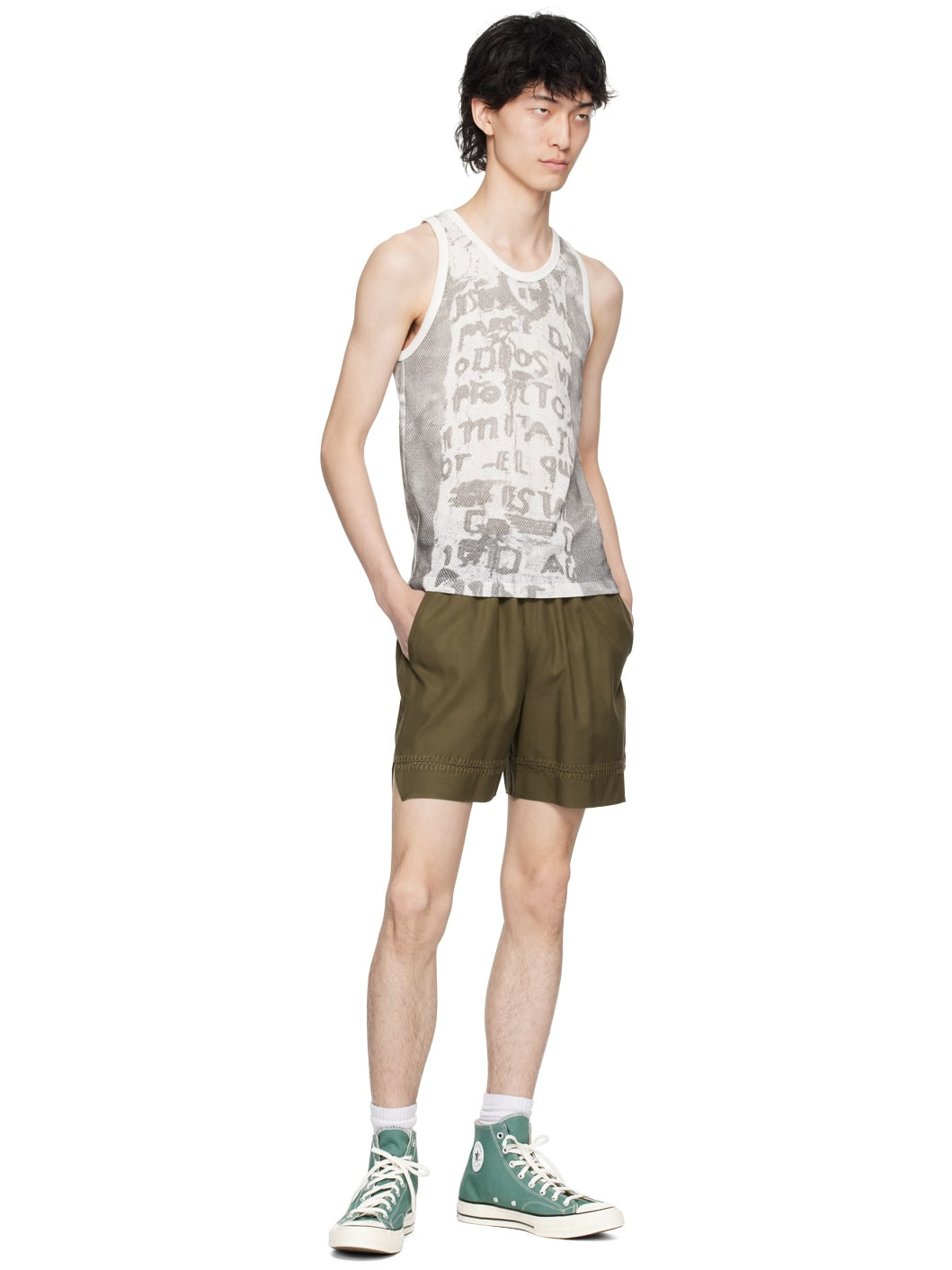 Brown Cutout Shorts - 4