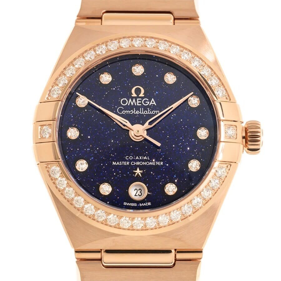 Omega Constellation Automatic Chronometer Diamond Blue Dial Ladies Watch 131.55.29.20.53.003 - 2