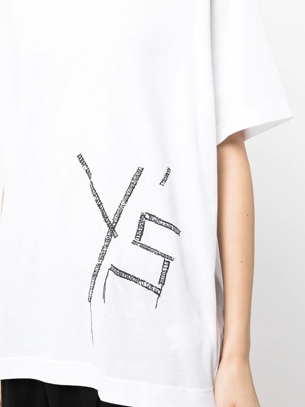 Embroidered Fire-print short-sleeve T-shirt - 5