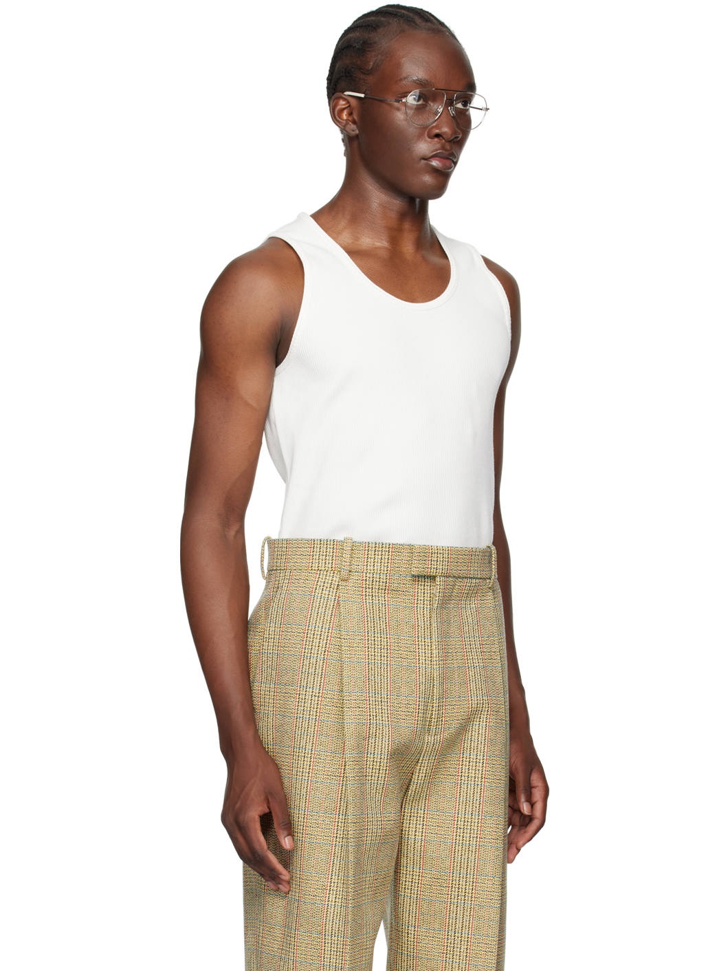 Off-White Rib Tank Top - 2