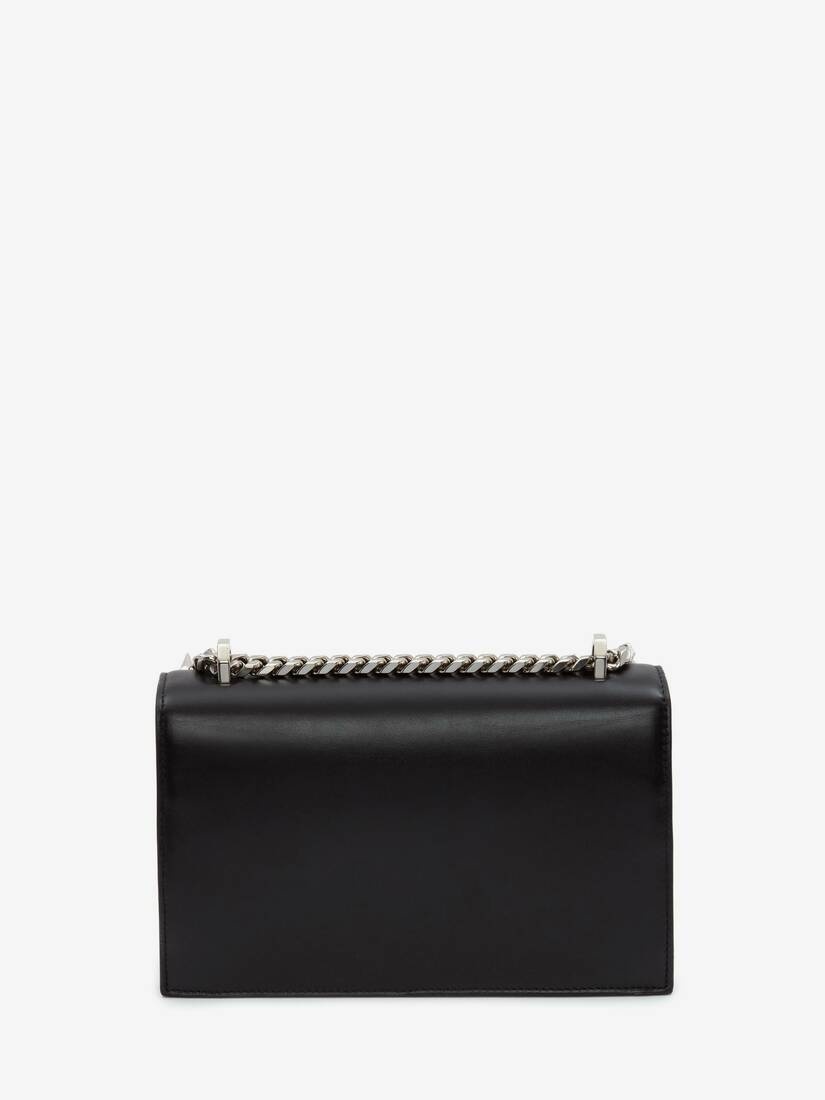 Jewelled Satchel in Black - 3